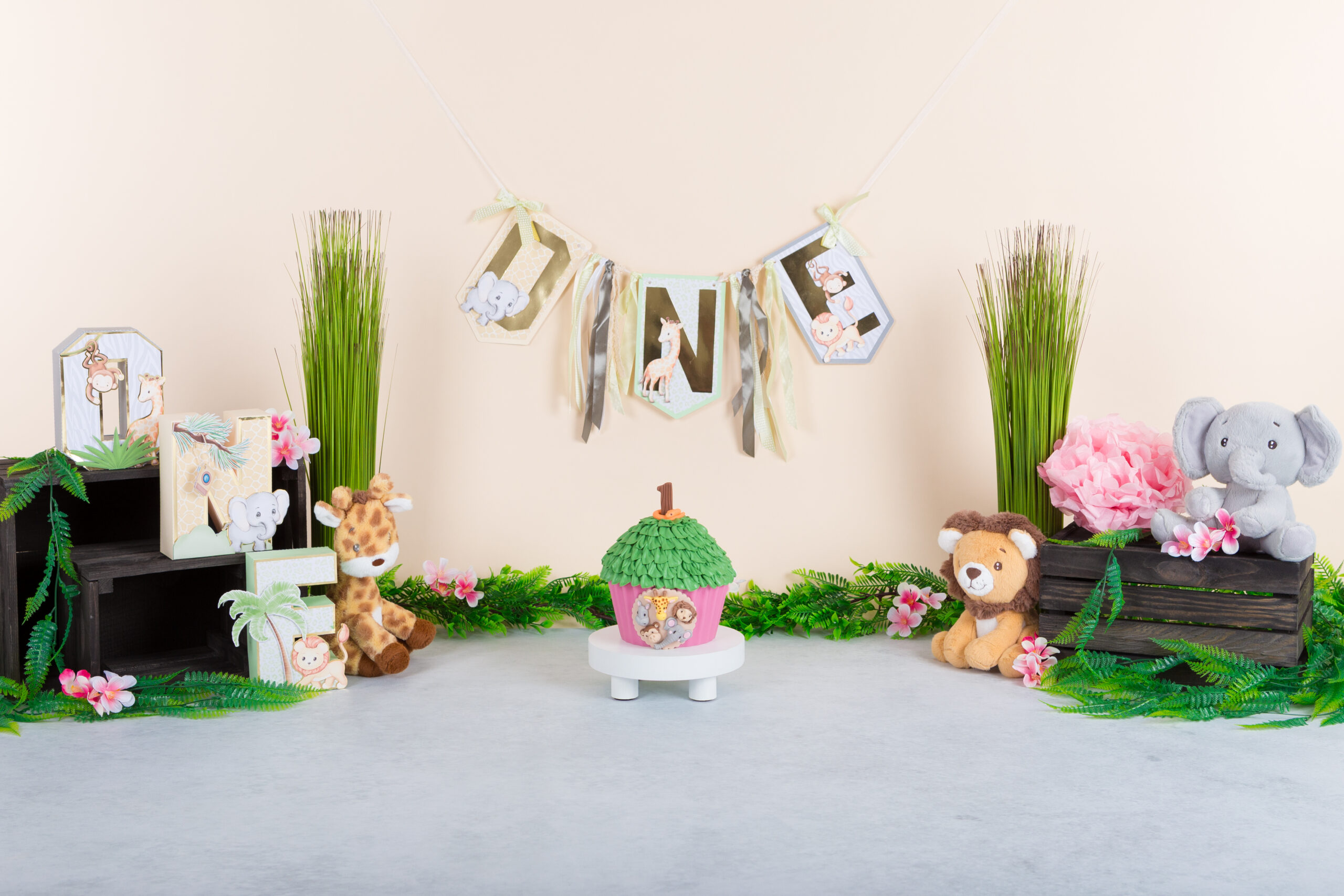 Cakesmash baby jungle roze